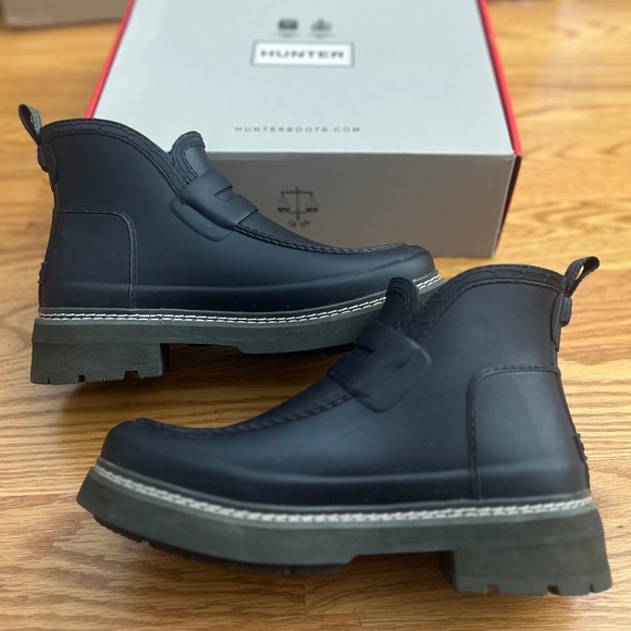 Hunter Women's Refined Stitch Loafer Boots (9) - Picture 3 of 13